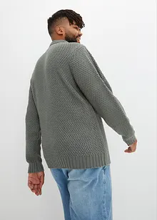 Maglione con colletto e bottoni, bonprix