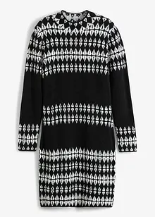 Abito in maglia jacquard oversize, bonprix