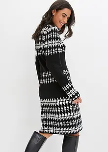 Abito in maglia jacquard oversize, bonprix