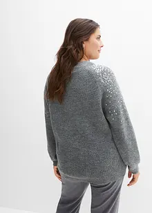 Maglione con paillettes, bonprix