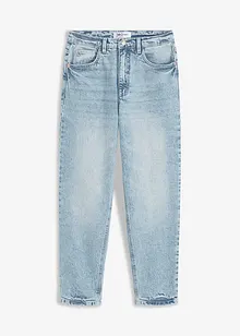 Mom jeans cropped, a vita alta, bonprix