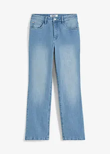 Jeans elasticizzati loose fit a vita alta, wide leg, bonprix