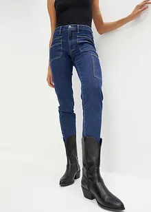 Jeans cargo cropped mid waist, John Baner JEANSWEAR