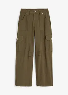 Pantaloni cargo in twill, RAINBOW