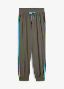 Pantaloni da jogging con bande a contrasto, bonprix