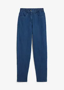 Mom jeans elasticizzati, a vita alta, bonprix