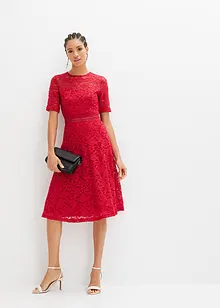 Abito in pizzo con inserto a uncinetto, bonprix