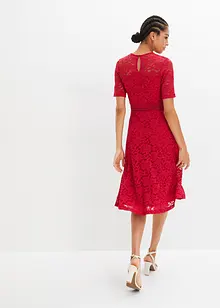 Abito in pizzo con inserto a uncinetto, bonprix