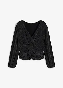 Maglia a maniche lunghe glitterata, bonprix