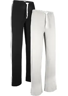 Pantaloni in jersey di cotone elasticizzato (pacco da 2), bonprix