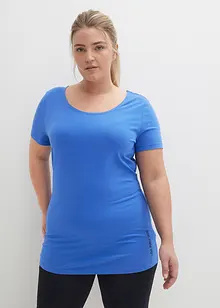 T-shirt lunga con scritta (pacco da 2), bonprix
