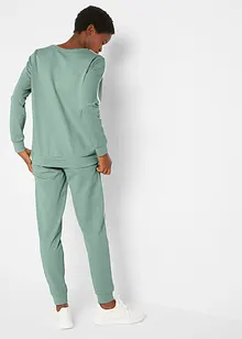 Tuta sportiva in puro cotone (set 2 pezzi), bonprix