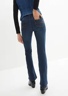 Jeans elasticizzati bootcut, vita media, bonprix