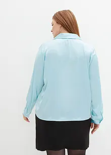 Blusa in satin con effetto a portafoglio, bpc selection