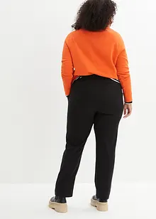 Pantaloni cropped a vita alta con cinta comoda, bonprix