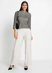 Pantaloni larghi leggeri con viscosa, bonprix