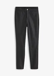 Pantaloni in similpelle a vita alta, bonprix