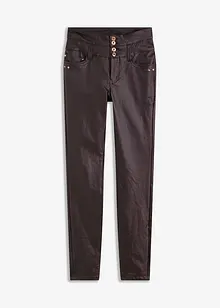 Pantaloni in similpelle a vita alta, bonprix