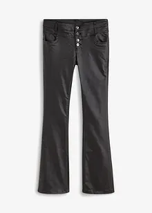 Pantaloni in similpelle a zampa, bonprix