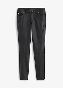 Pantaloni in similpelle stile biker, bonprix