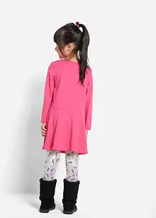 Abito di jersey, leggings, abito per bambola (set 3 pezzi), bonprix