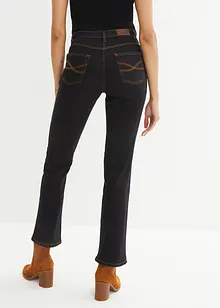 Jeans straight elasticizzati, vita media, bonprix