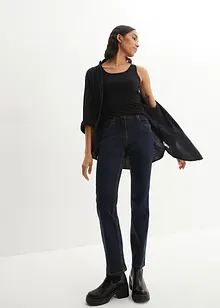 Jeans elasticizzati straight, a vita media, bonprix