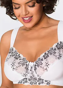 Reggiseno senza ferretto (pacco da 2) con poliammide riciclata, bonprix