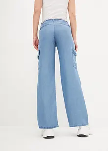 Jeans wide leg a vita alta con cinta comoda, bpc bonprix collection