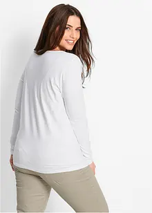 Maglia elasticizzata aderente a maniche  lunghe, bonprix