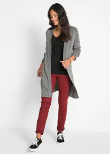 Maglia elasticizzata aderente a maniche  lunghe, bonprix