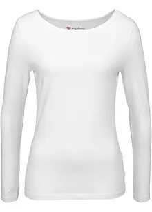 Maglia elasticizzata aderente a maniche  lunghe, bonprix