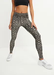 Leggings sportivi ad asciugatura rapida in fantasia, bonprix