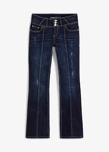 Jeans bootcut elasticizzati, vita media, bonprix