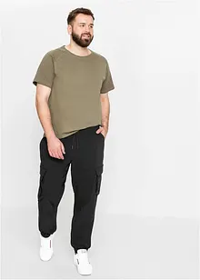 Pantaloni cargo elasticizzati con elastico in vita regular fit, straight, bonprix