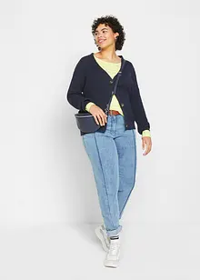 Maglia a maniche lunghe con scollo rotondo in puro cotone biologico, bonprix