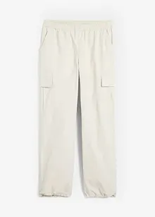 Pantaloni cargo casual con coulisse al fondo, bonprix