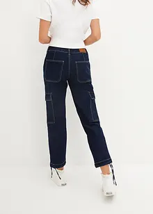 Jeans cargo cropped, a vita media, John Baner JEANSWEAR