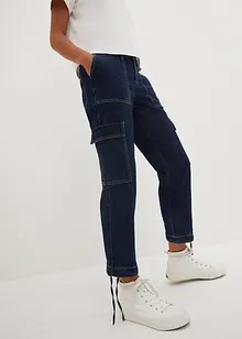 Jeans cargo cropped, a vita media, John Baner JEANSWEAR