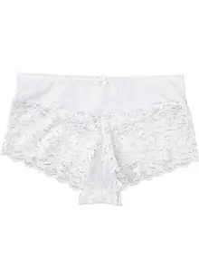 Culotte a vita alta con pizzo, bonprix