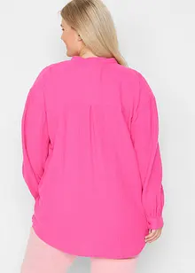 Camicia lunga in mussola di cotone, bonprix