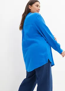 Camicia lunga in mussola di cotone, bonprix