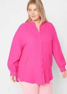Camicia lunga in mussola di cotone, bonprix
