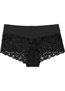 Culotte a vita alta con pizzo, bonprix