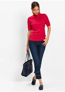 Maglia dolcevita a maniche corte, bonprix