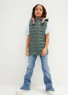 Gilet trapuntato con cappuccio, bonprix