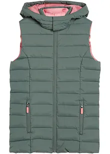 Gilet trapuntato con cappuccio, bonprix