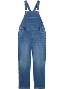 Salopette di jeans, wide leg, bonprix