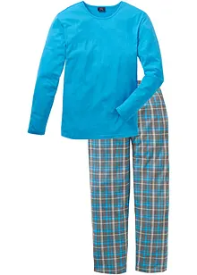 Pigiama a maniche lunghe in puro cotone, bonprix