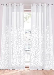 Tenda  in tessuto devoré con foglie (pacco da 1), bonprix